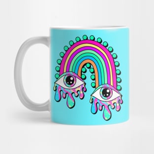 Rainbow With Eyes Mug